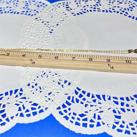 Colorful Real Dried Flowers Resin Pendant Necklace NWT 20" Gold Tone Chain - Picture 5 of 6